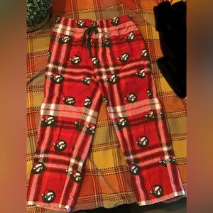 Buc-ee’s santa Bucky the beaver pj pants youth XS